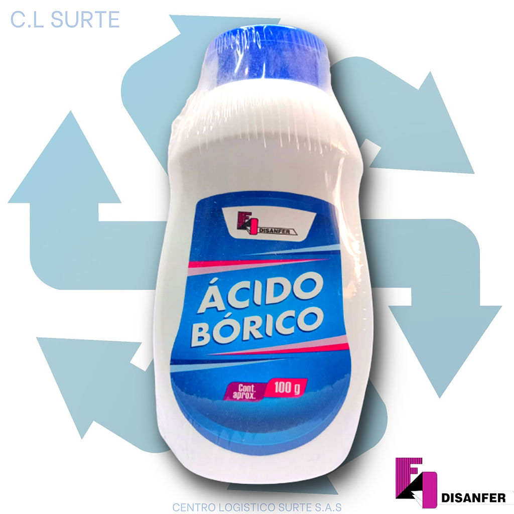 ACIDO BORICO TALQUERA X 100 GR DISANFER + IVA