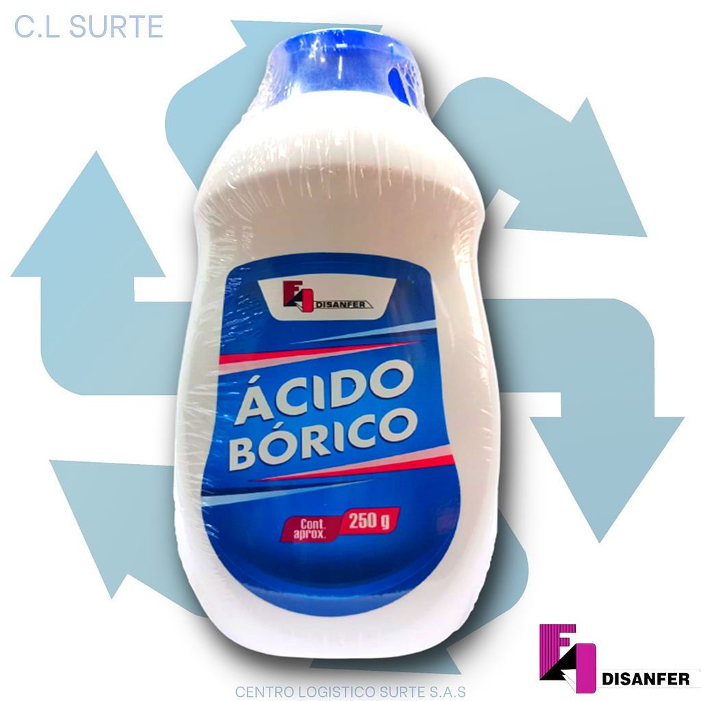 ACIDO BORICO TALQUERA X 250 GR DISANFER + IVA