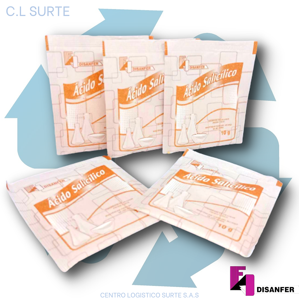 ACIDO SALICILICO X 20 SBS X 10 GR DISANFER + IVA