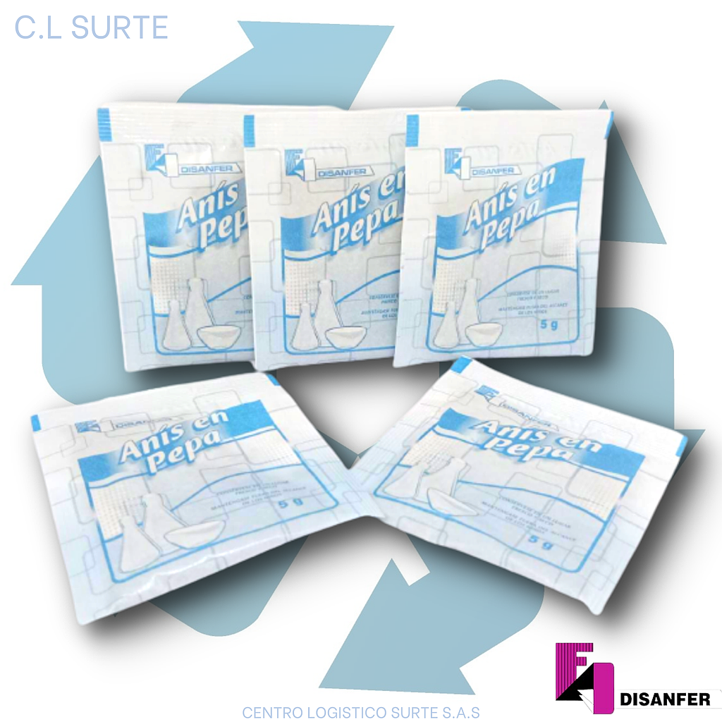 ANIS EN PEPA X 20 SBS X 5 GR DISANFER + IVA
