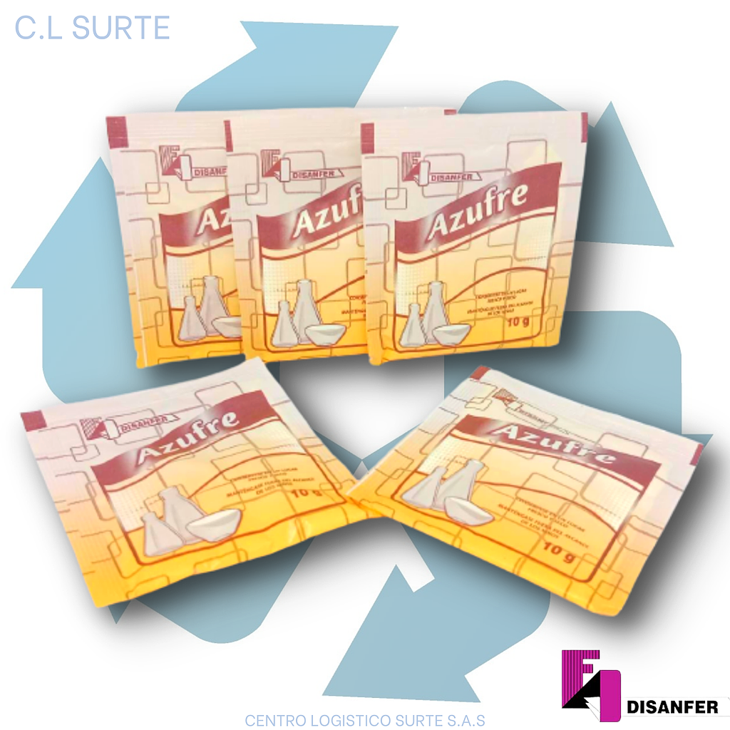 AZUFRE X  20 SBS X 10 GR DISANFER + IVA