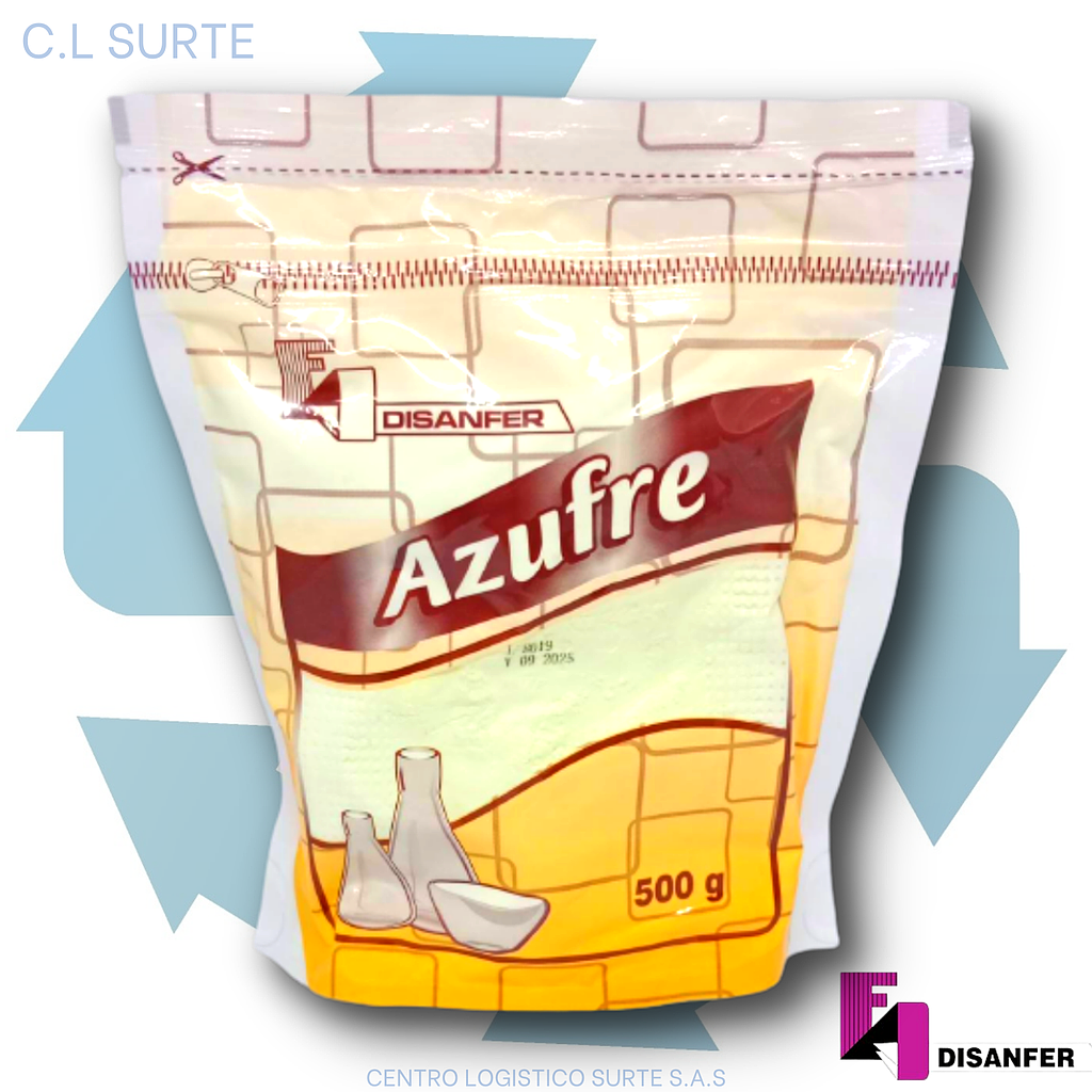 AZUFRE X 500 GR DISANFER + IVA