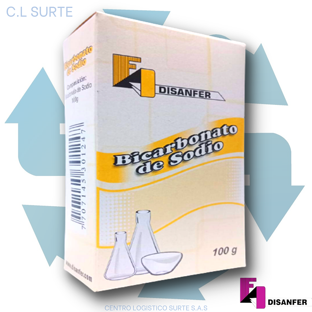 BICARBONATO DE SODIO X 100 GR DISANFER + IVA