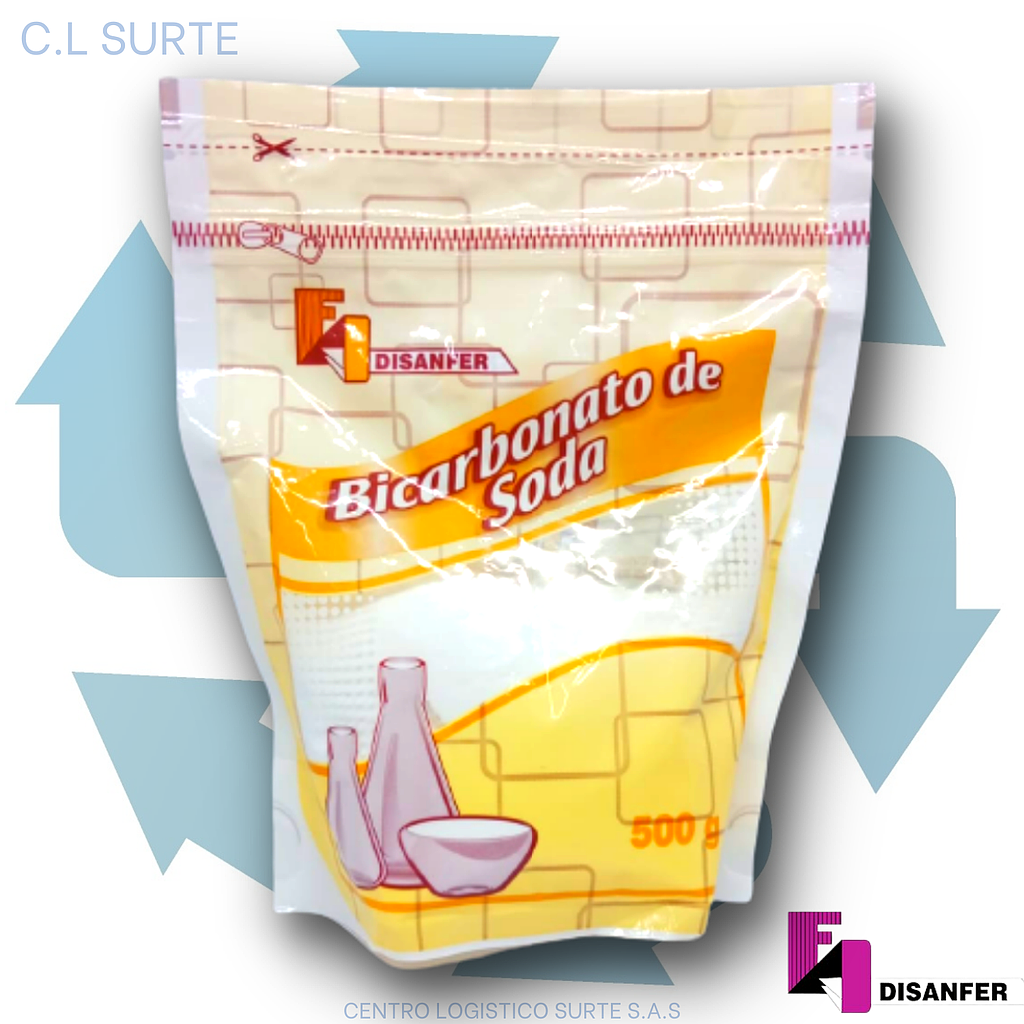 BICARBONATO DE SODIO X 500 GR DISANFER + IVA