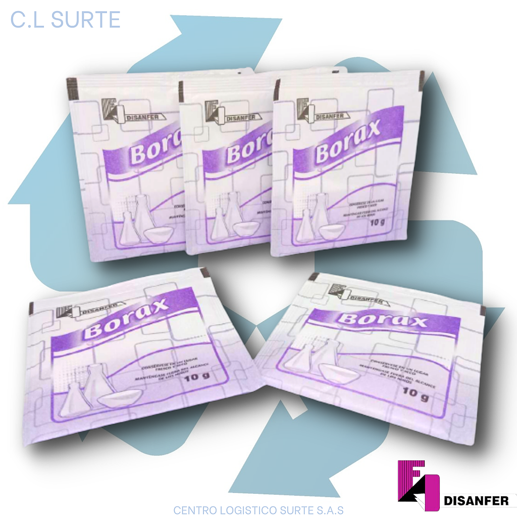 BORAX X  20 SBS X 10 GR DISANFER + IVA