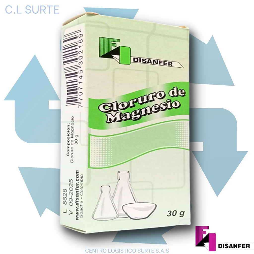 CLORURO DE MAGNESIO X  30 GR DISANFER + IVA