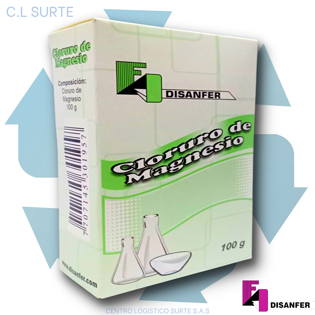 CLORURO DE MAGNESIO X 100 GR DISANFER + IVA