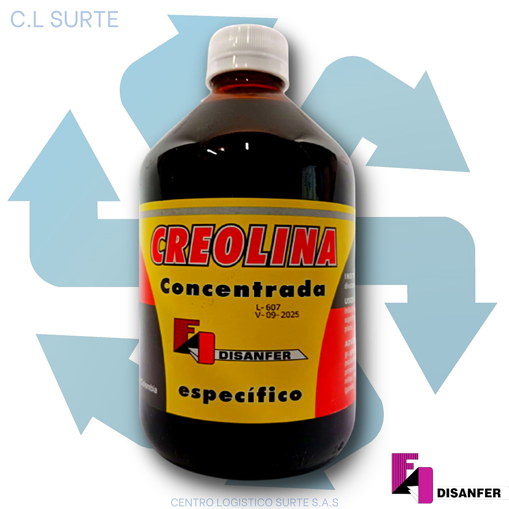 CREOLINA CONCENTRADA X 500 CC DISANFER + IVA