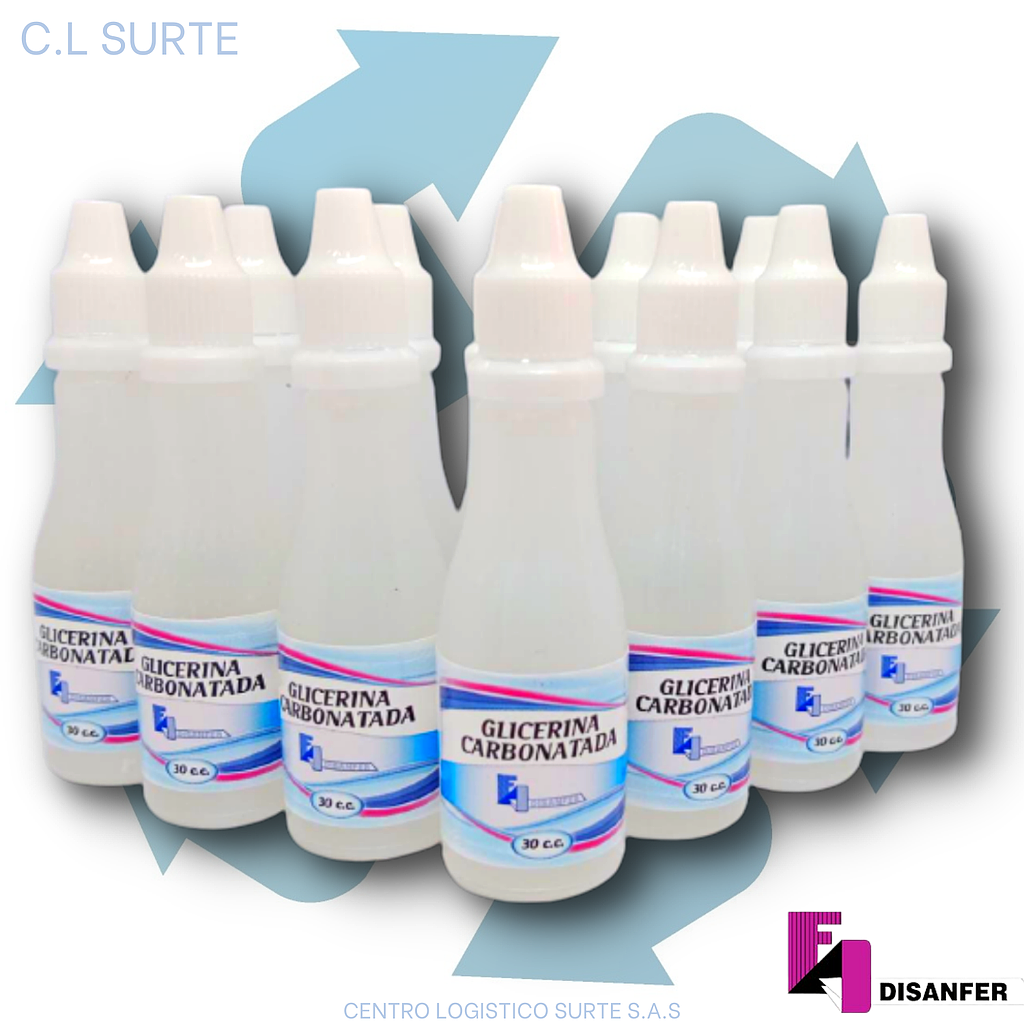 GLICERINA CARBONATADA X 12 UNDS X 30 CC DISANFER