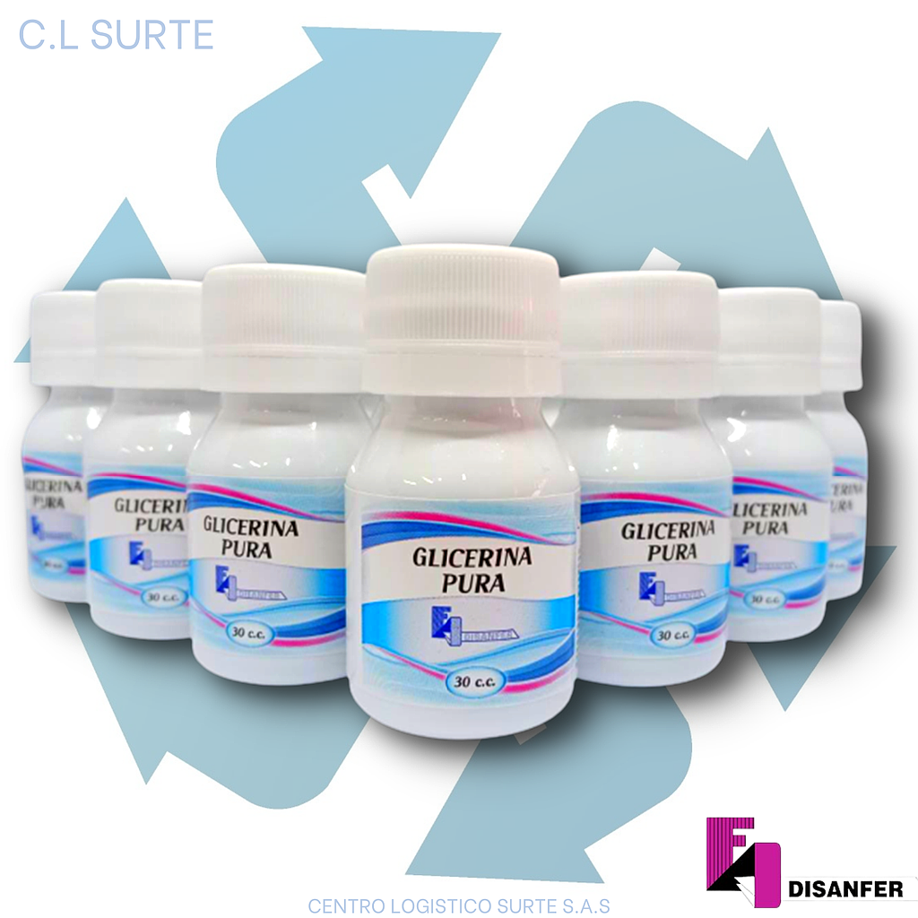 GLICERINA PURA X  12 UNDS X 30 CC DISANFER + IVA