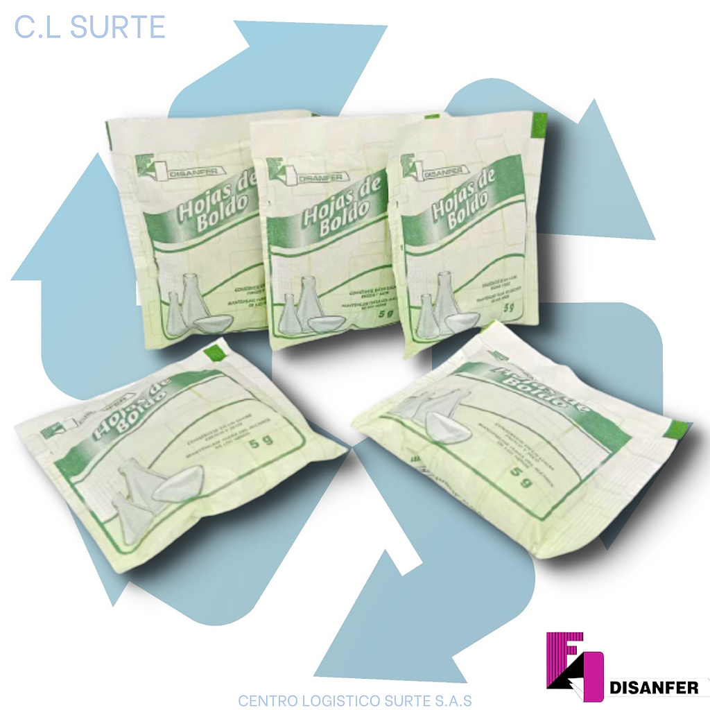 HOJAS DE BOLDO X 20 SBS X 5 GR DISANFER + IVA