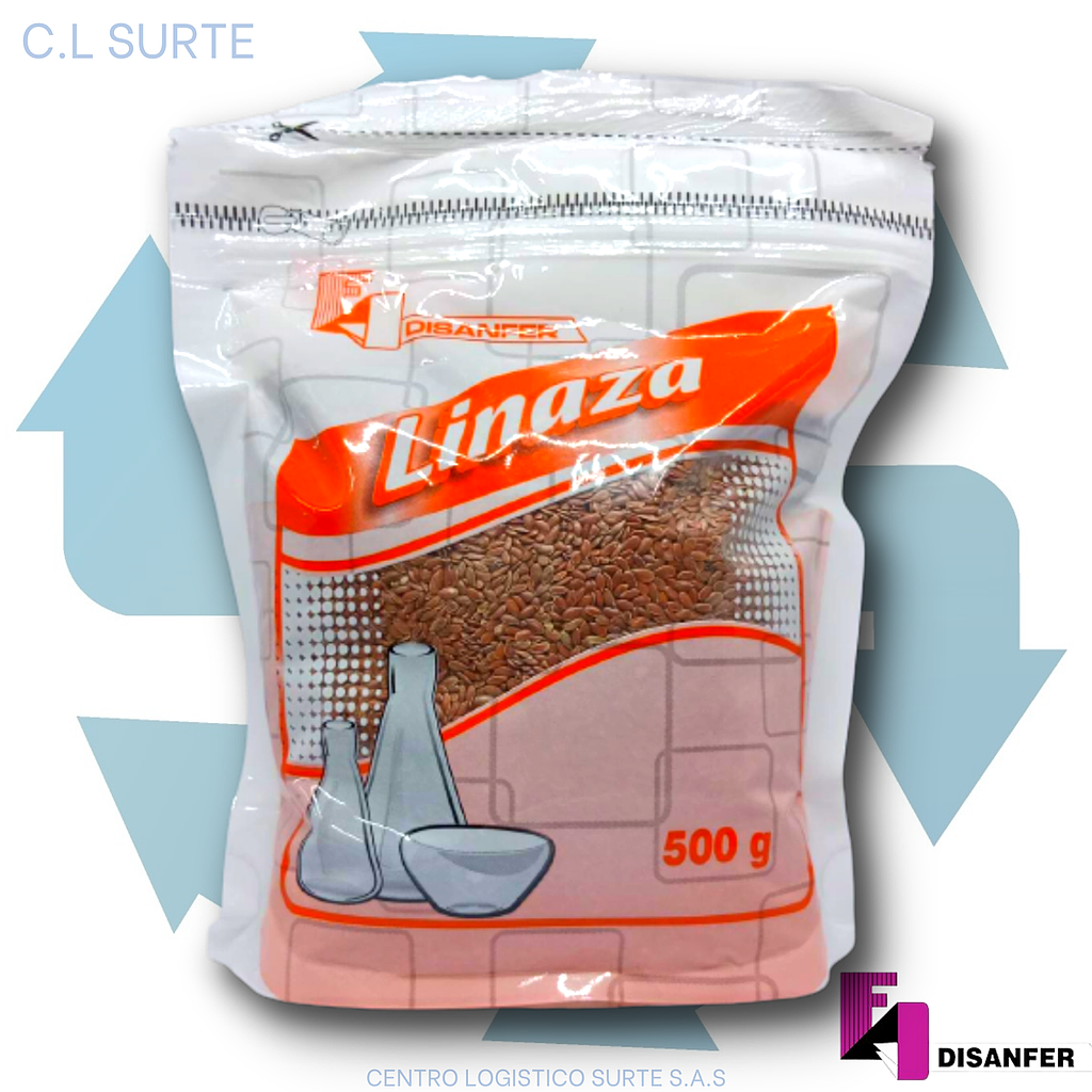LINAZA EN PEPA X 500 GR DISANFER + IVA