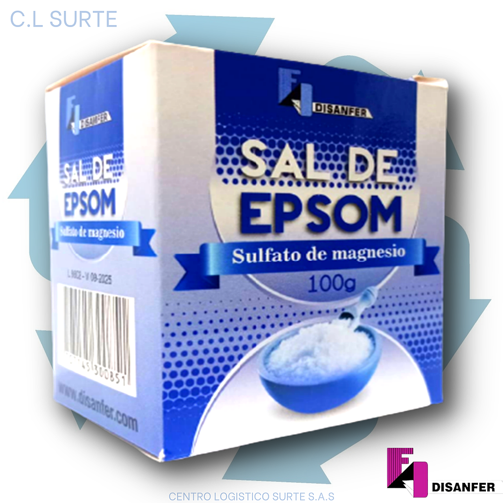 SAL DE EPSOM X 100 GR DISANFER + IVA