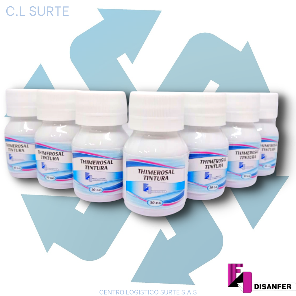 THIMEROSAL TINTURA X 12 UNDS X 30 CC DISANFER