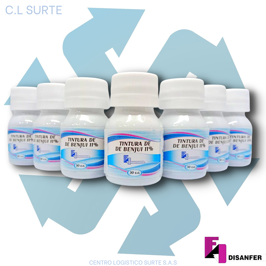 TINTURA DE BENJUI X 12 UNDS X 30 CC DISANFER