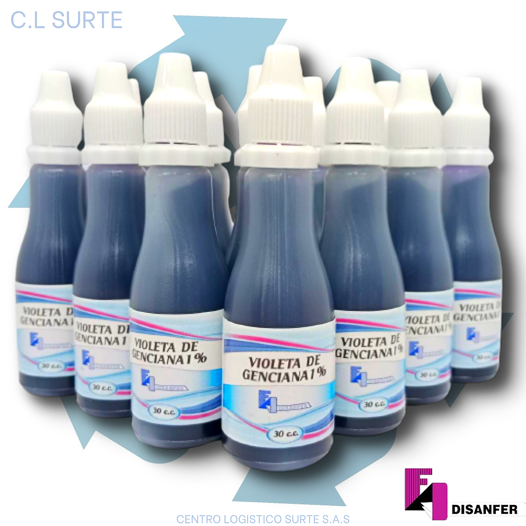 VIOLETA DE GENCIANA X 12 UNDS X 30 CC DISANFER