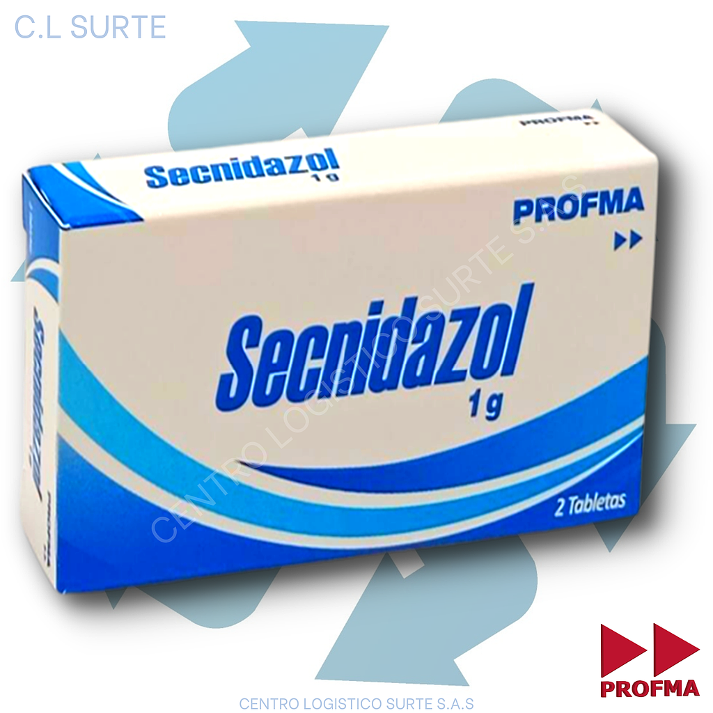 SECNIDAZOL 1 GR X 2 TAB PROFMA