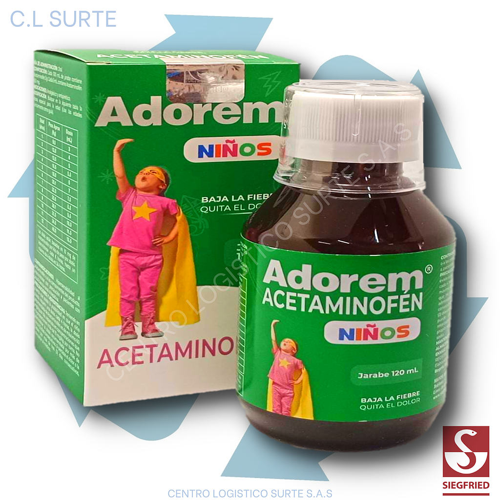 ADOREM JBE X 120 ML ACETAMINOFEN SIEGFRIED