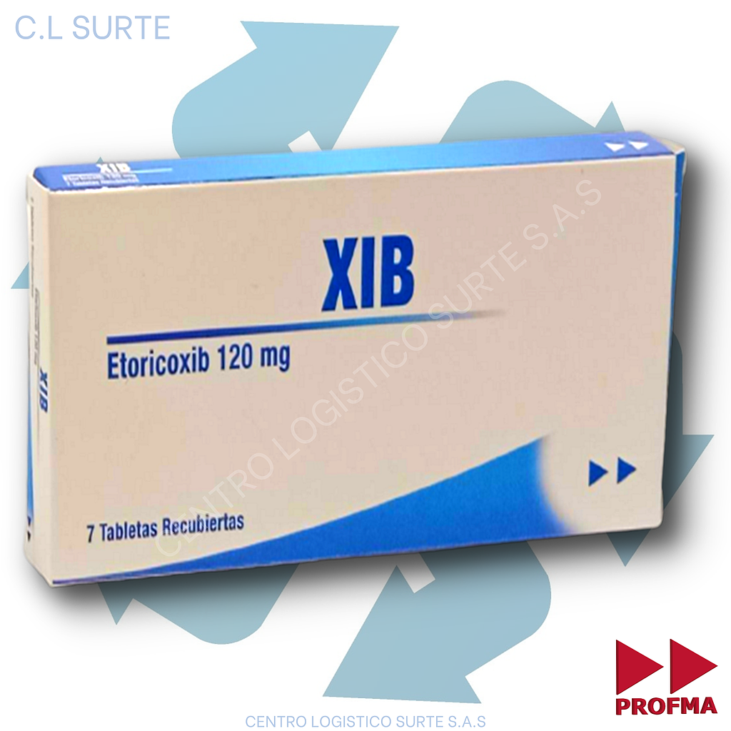 XIB 120 MG X 7 TAB ETORICOXIB PROFMA