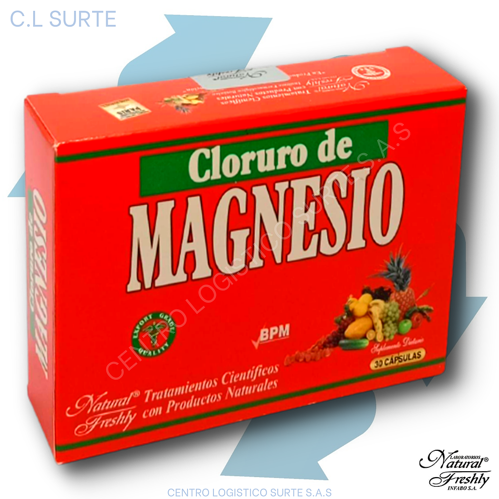 CLORURO DE MAGNESIO X 30 CAPS FRESHLY