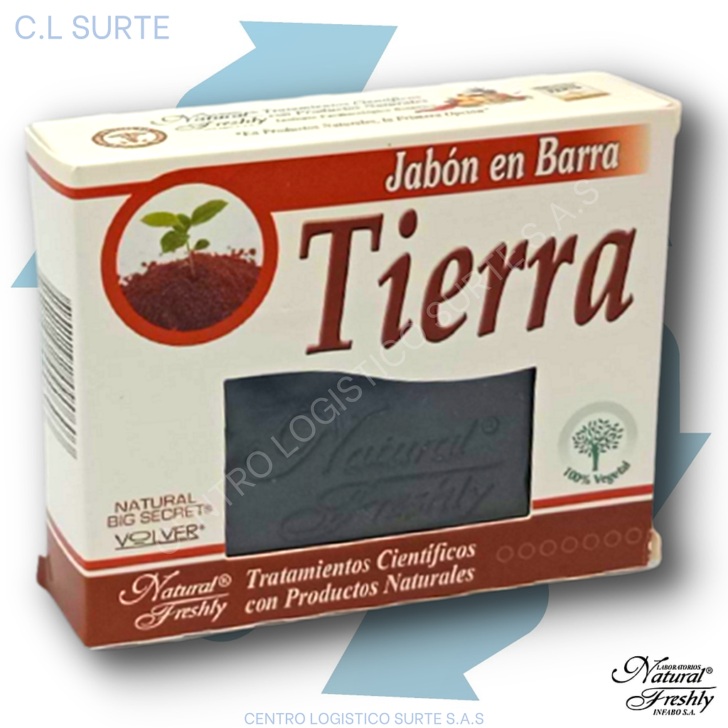 JABON DE TIERRA X 90 GR FRESHLY