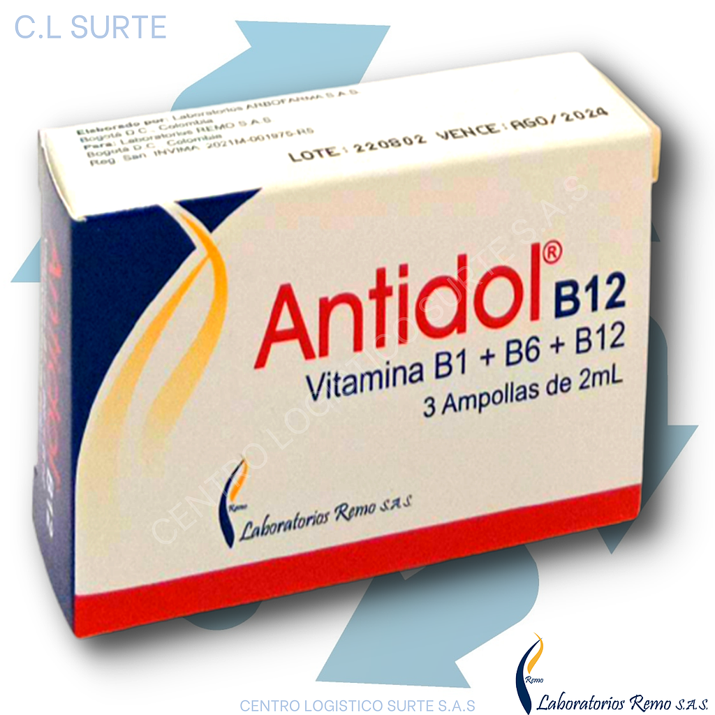 ANTIDOL B12 2ML X 3 AMP REMO