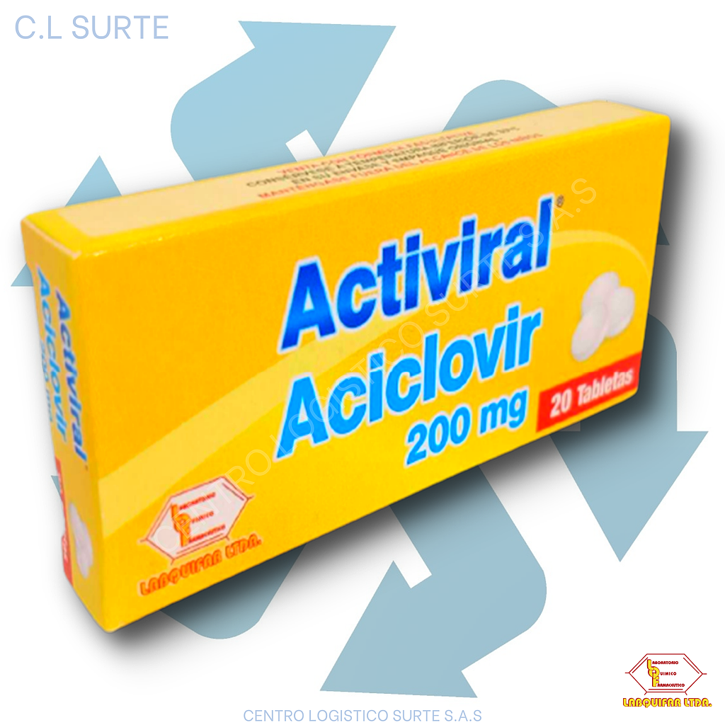 ACTIVIRAL 200 MG X 20 TAB ACICLOVIR LABQUIFAR