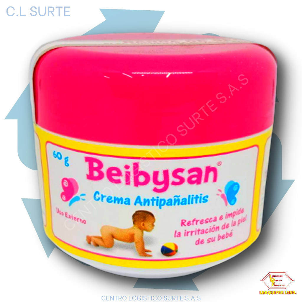 BEIBYSAN CREMA X  60 GR OXIDO DE ZINC LABQUIFAR