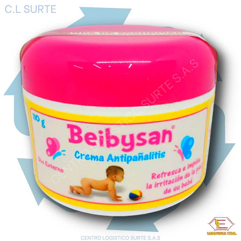 BEIBYSAN CREMA X 110 GR OXIDO DE ZINC LABQUIFAR