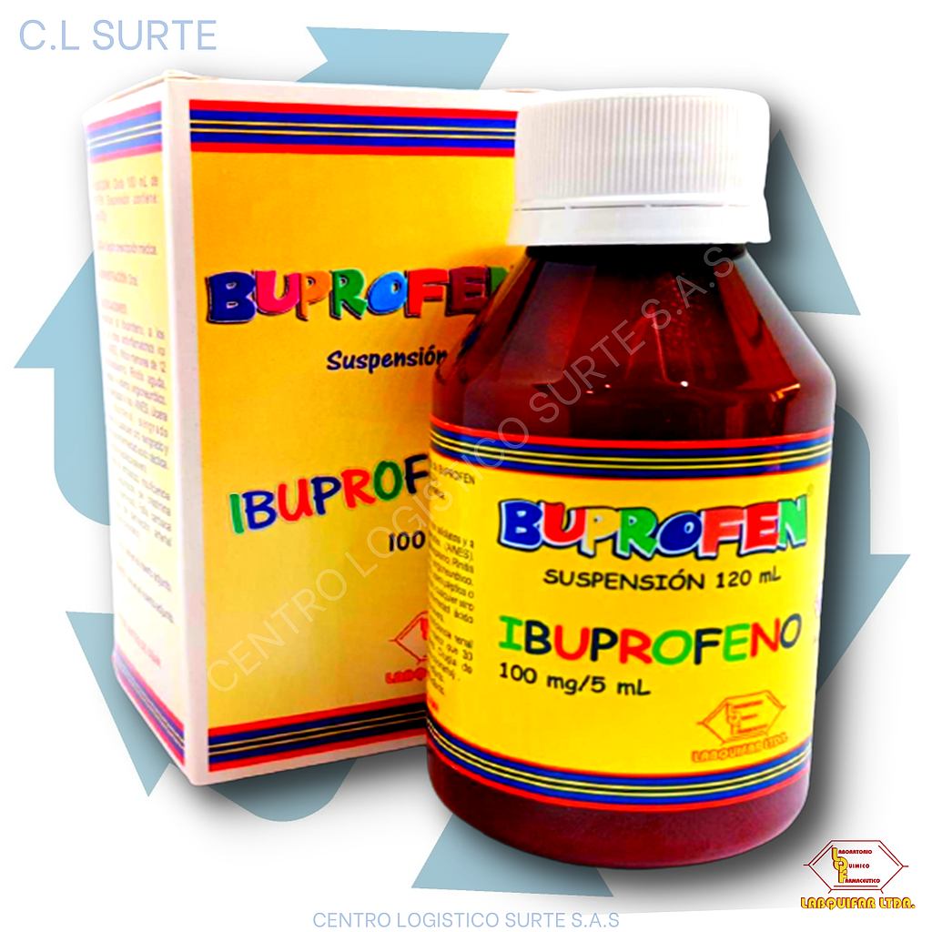 BUPROFEN SUSP X 120 ML IBUPROFENO LABQUIFAR