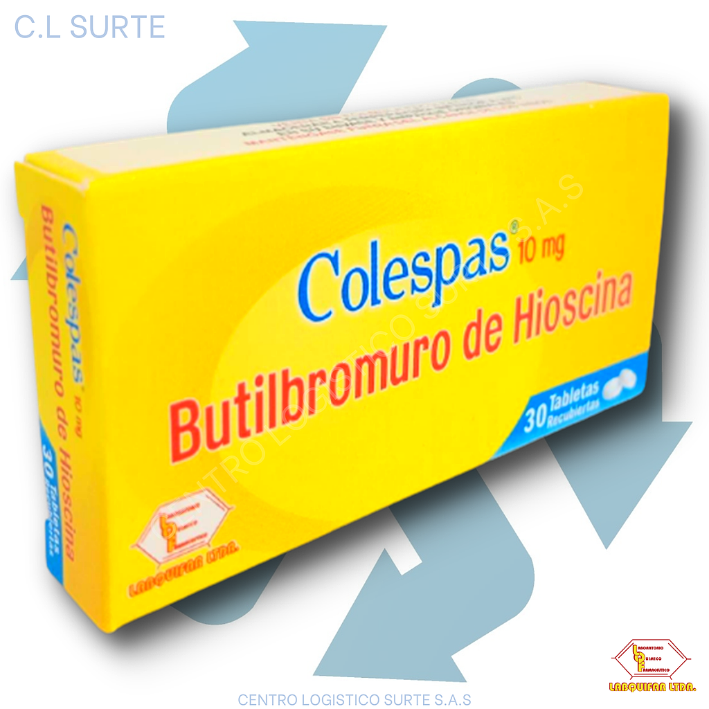 COLESPAS X 30 TAB HIOSCINA LABQUIFAR