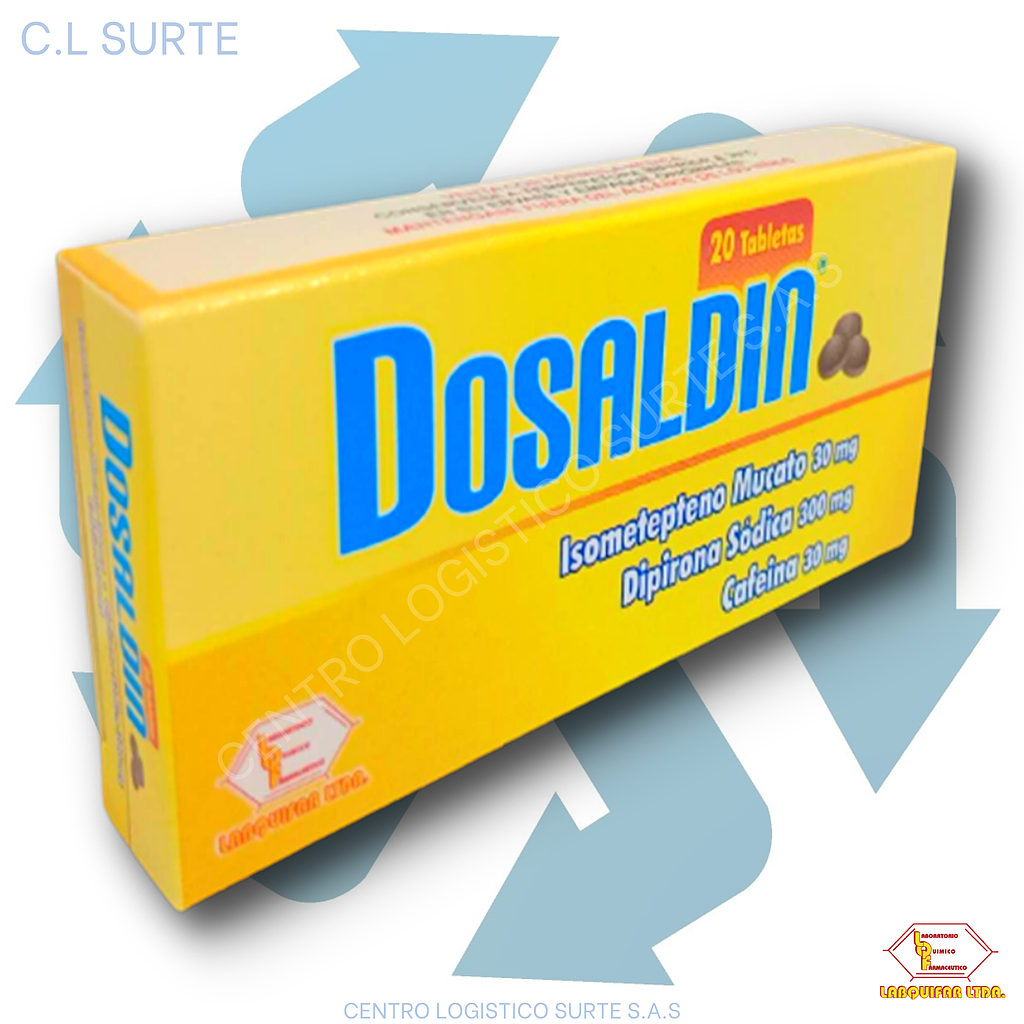 DOSALDIN X 20 TAB ISOME/DIPIR/CAFEINA LABQUIFAR