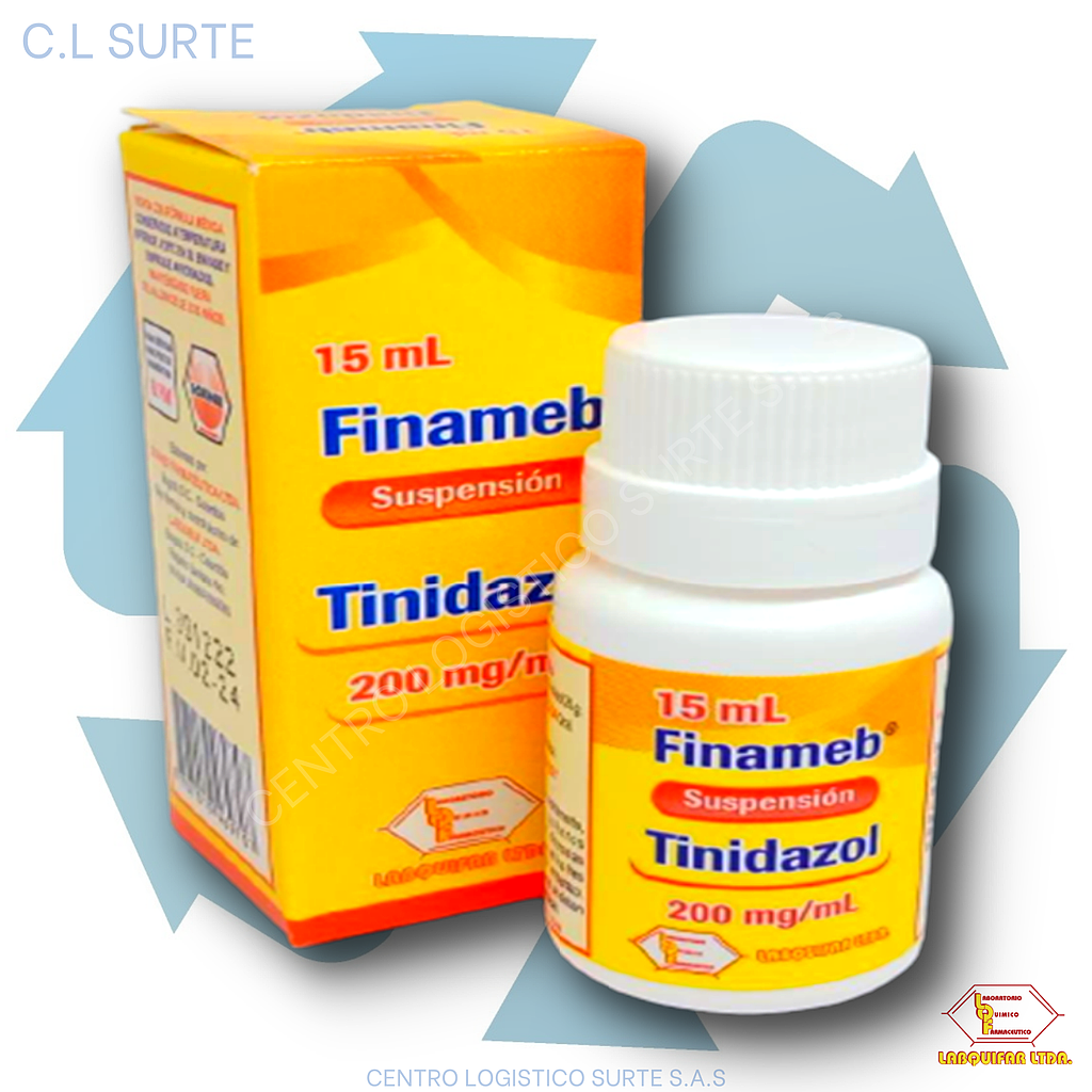 FINAMEB 200 MG SUSP X 15 ML TINIDAZOL LABQUIFAR