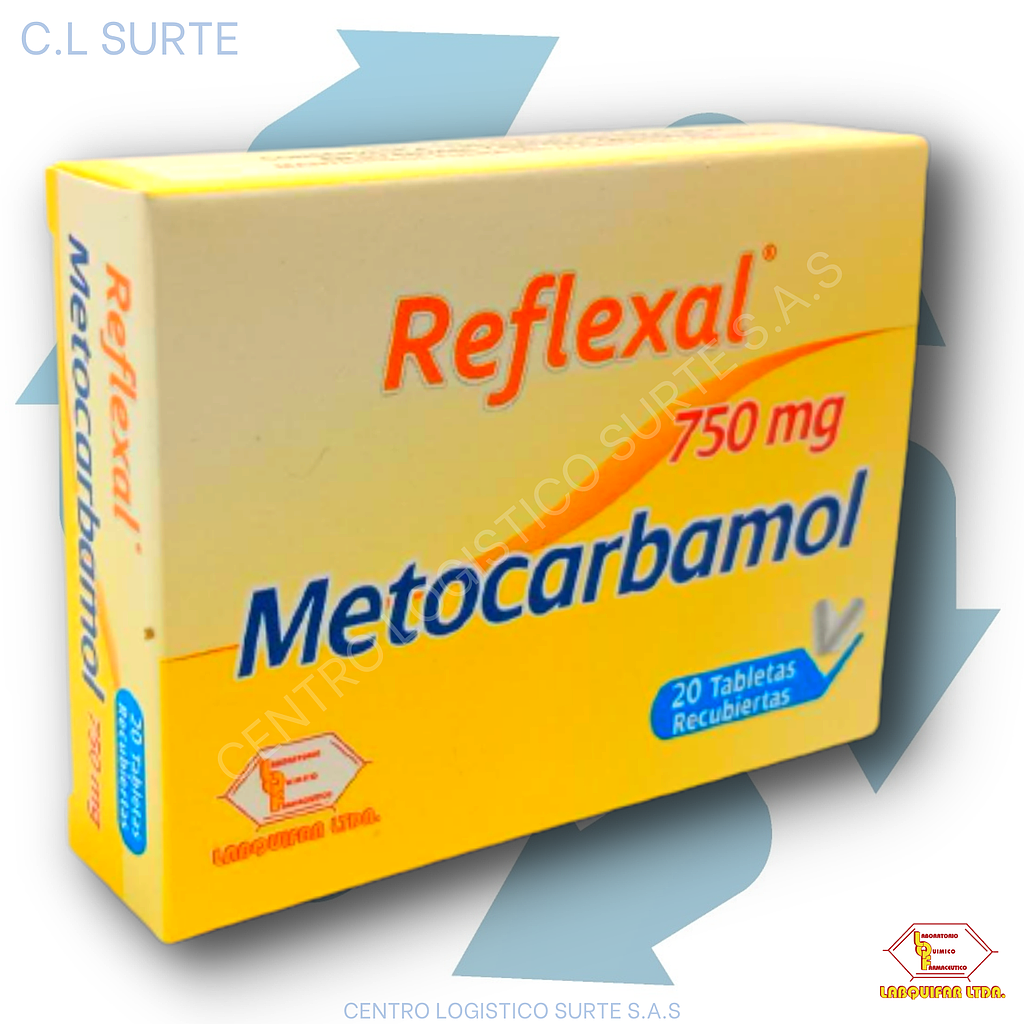 REFLEXAL 750 MG X 20 TAB METOCARBAMOL LABQUIFAR