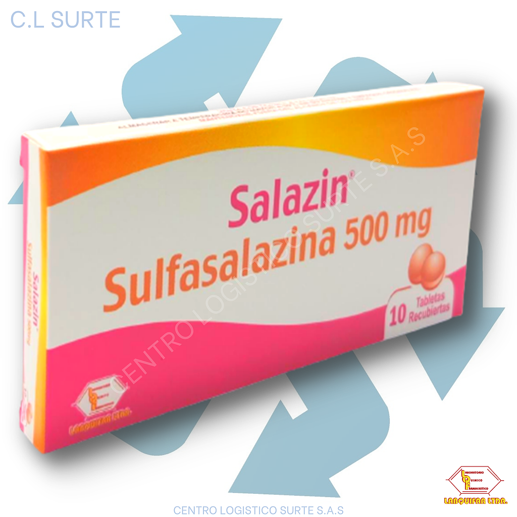SALAZIN 500 MG X 10 TAB SULFASALAZINA LABQUIFAR