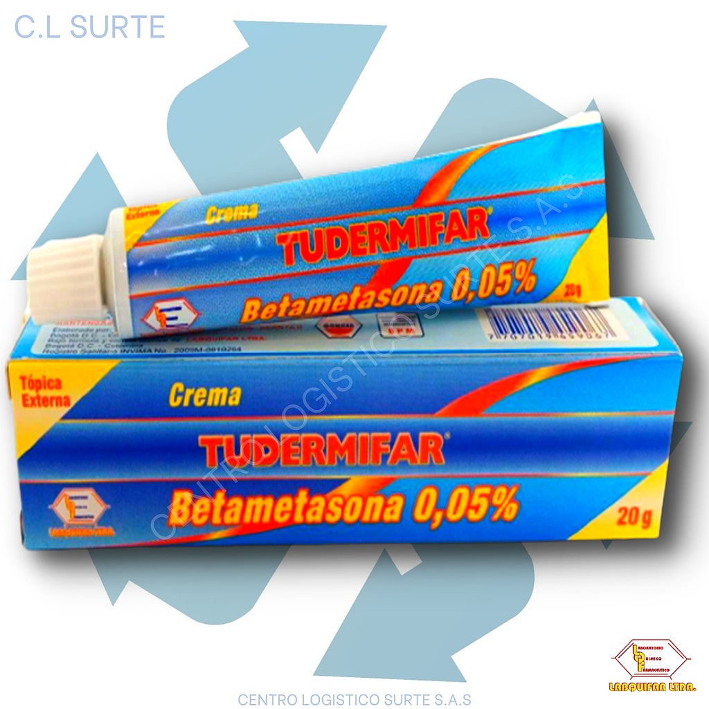 TUDERMIFAR 0.05 CREMA TOP X 20 GR BETAMETASONA LABQUIFAR
