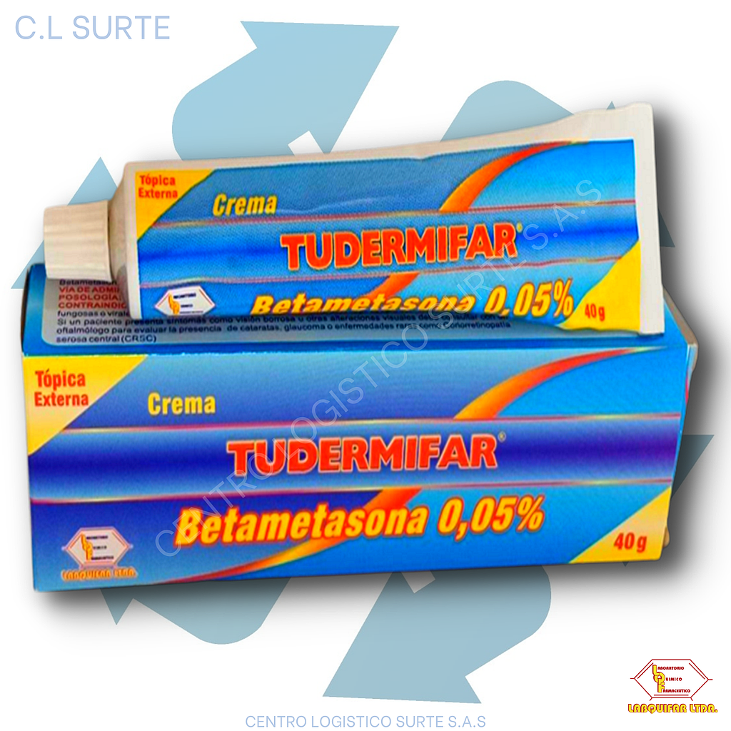 TUDERMIFAR 0.05 CREMA TOP X 40 GR BETAMETASONA LABQUIFAR