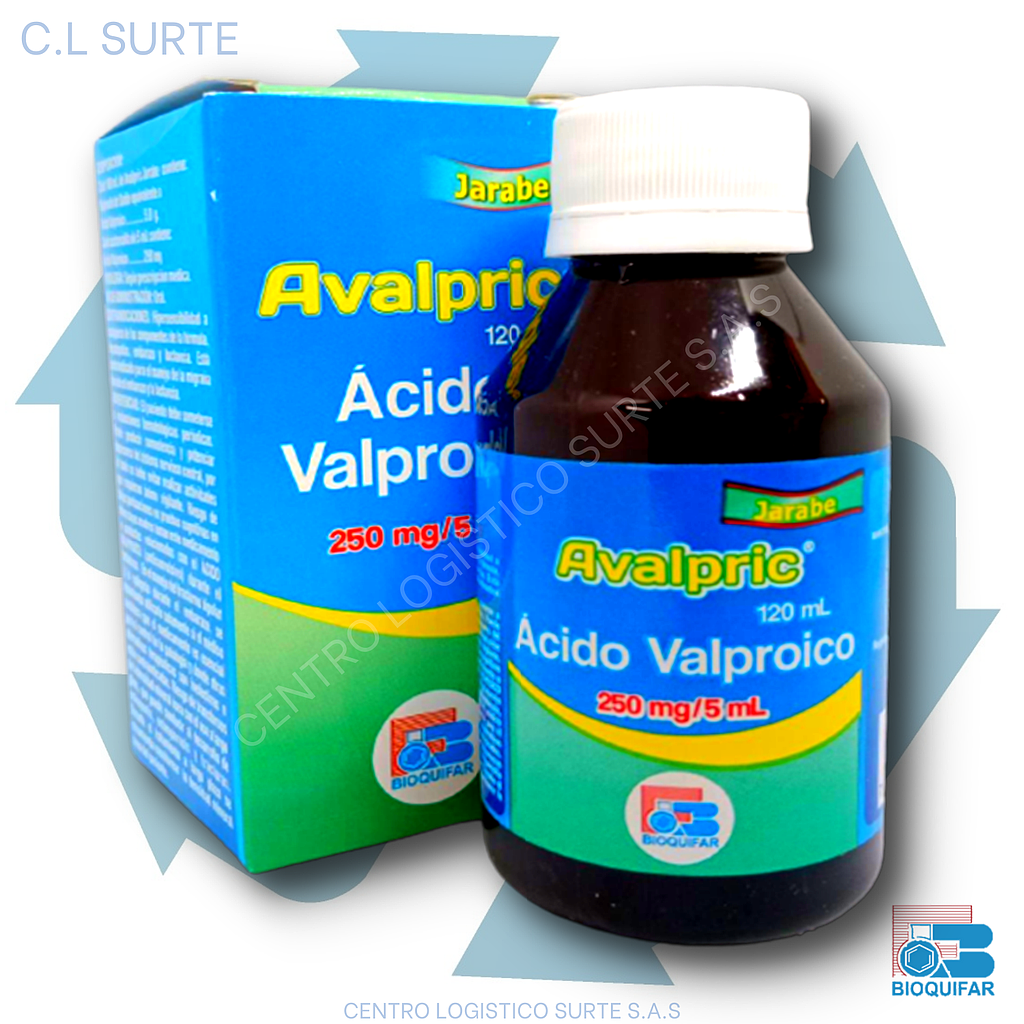 AVALPRIC JBE 250 MG X 120 ML ACIDO VALP BIOQUIFAR