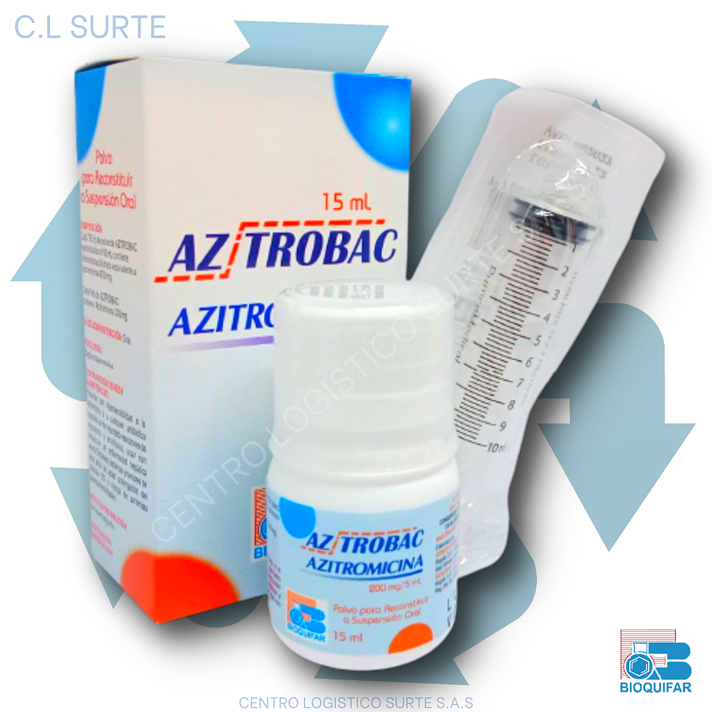 AZ TROBAC X 15 ML AZITROMICINA 200 MG SUSP BIOQUIFAR