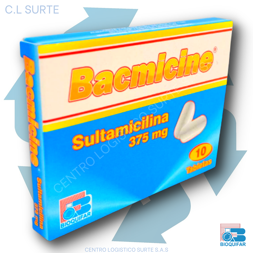 BACMICINE 375 MG X 10 TAB SULTAMICILINA BIOQUIFAR