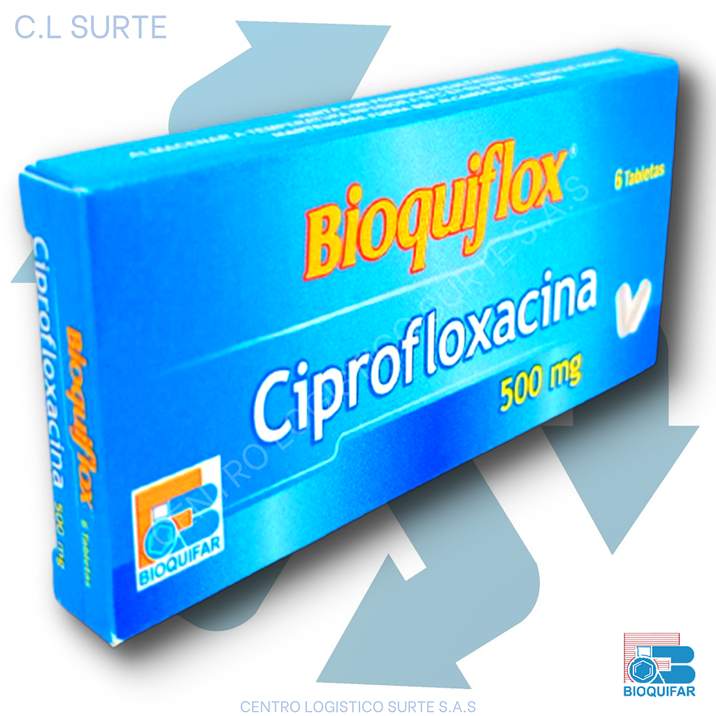BIOQUIFLOX X 6 TAB CIPROFLOXACINO 500 MG BIOQUIFAR