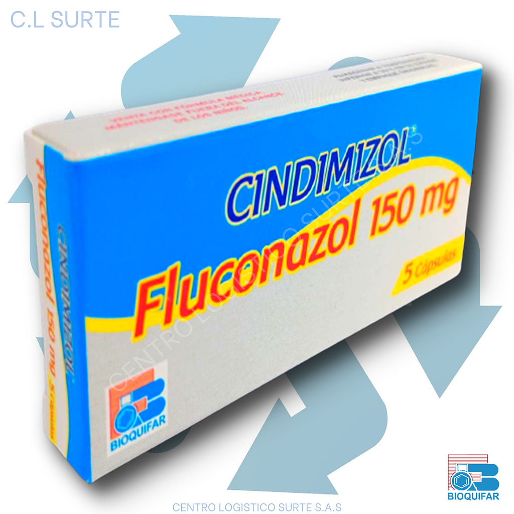 CINDIMIZOL 150 MG X 5 CAPS FLUCONAZOL BIOQUIFAR
