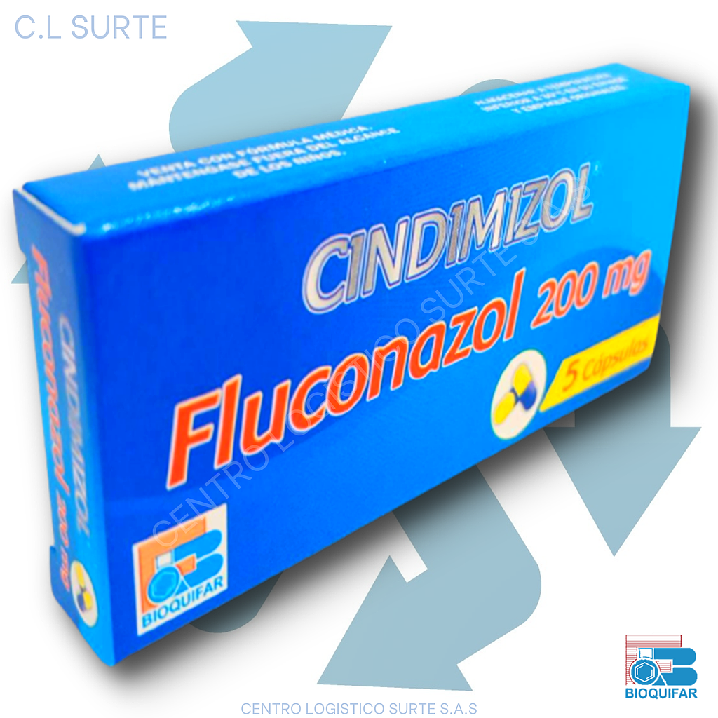 CINDIMIZOL 200 MG X 5 CAPS FLUCONAZOL BIOQUIFAR