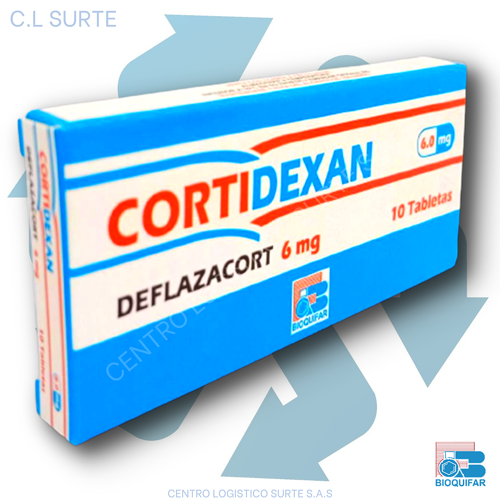 CORTIDEXAN  6 MG X 10 TAB DEFLAZACORT BIOQUIFAR