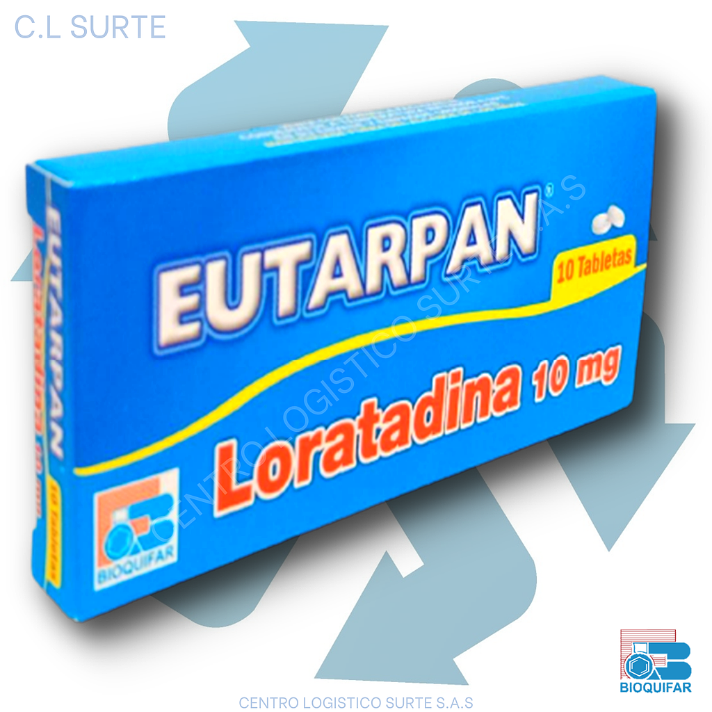 EUTARPAN 10 MG X 10 TAB LORATADINA BIOQUIFAR
