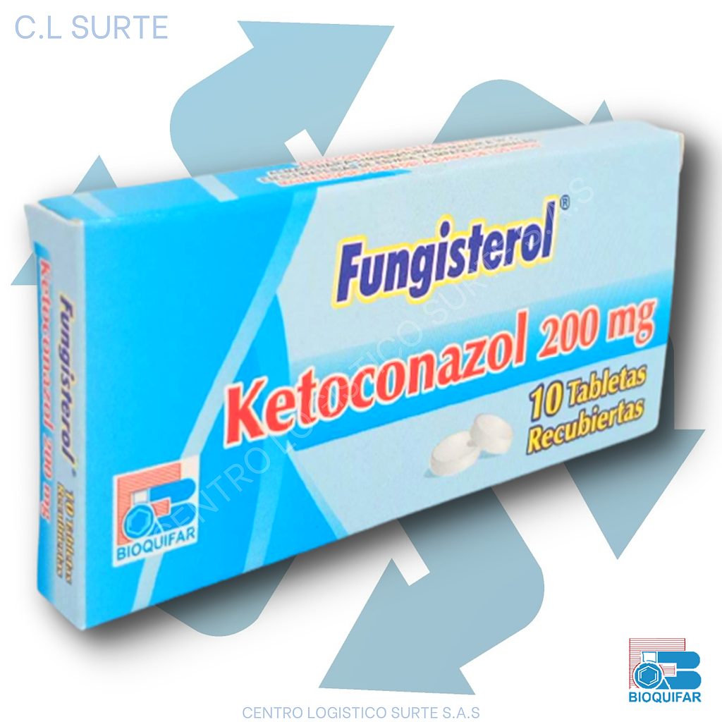 FUNGISTEROL 200 MG X 10 TAB KETOCONAZOL BIOQUIFAR