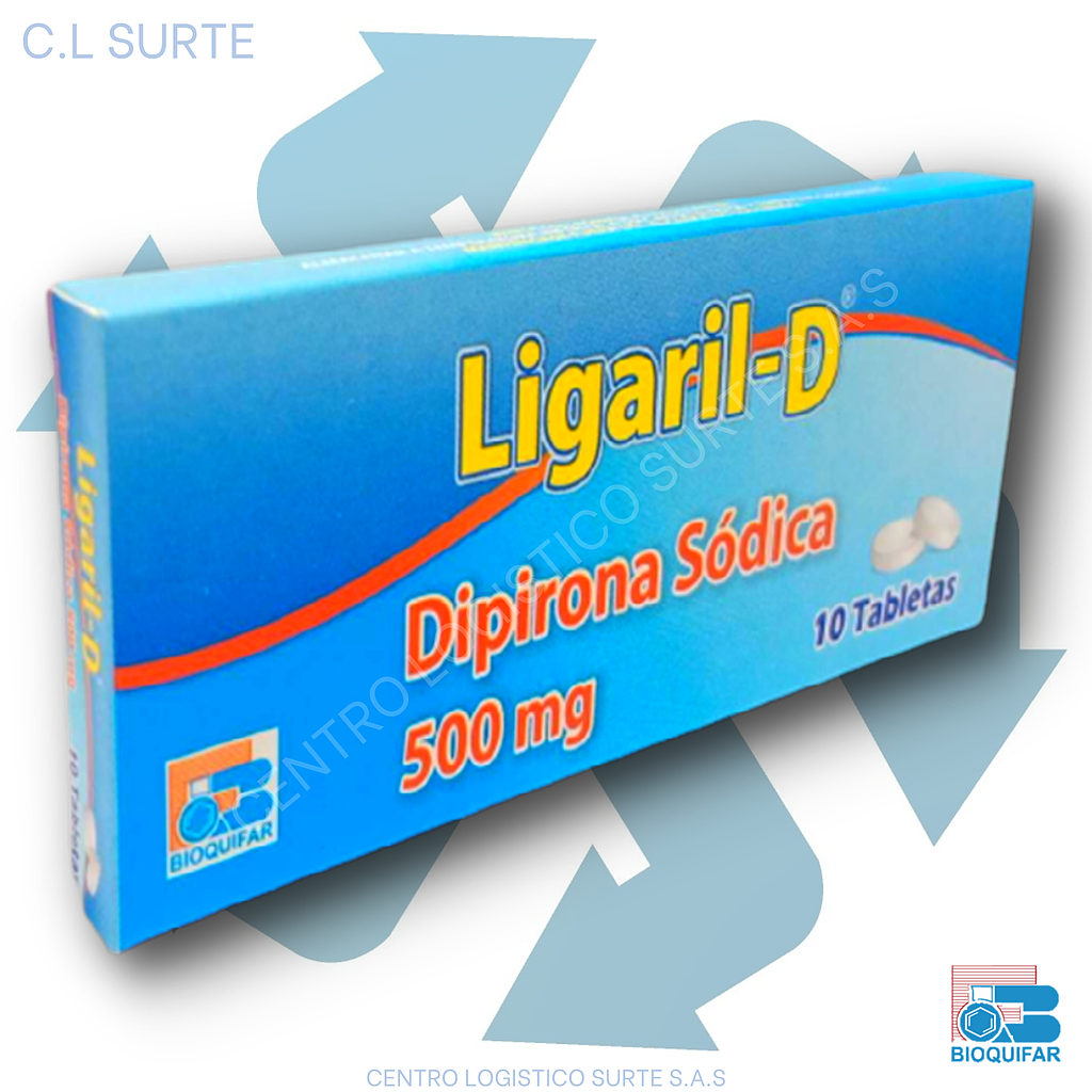 LIGARIL D 500 MG X 10 TAB DIPIRONA BIOQUIFAR