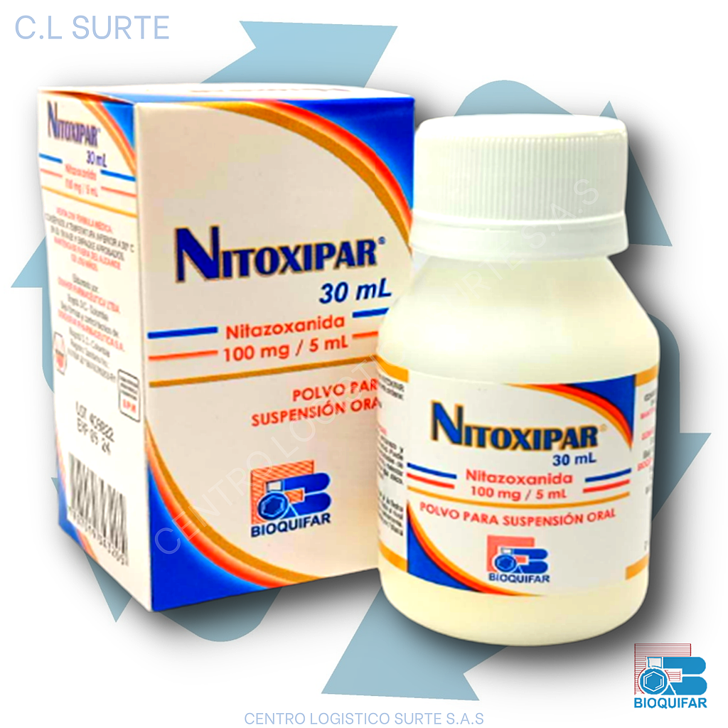 NITOXIPAR SUSP X 30 ML NITAZOXANIDA BIOQUIFAR