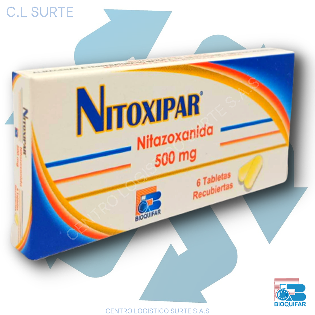 NITOXIPAR 500 MG X 6 TAB NITAZOXANIDA BIOQUIFAR