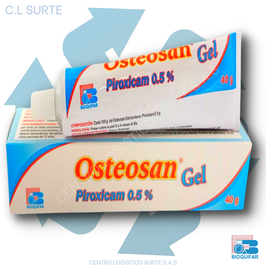 OSTEOSAN GEL X 40 GR PIROXICAM BIOQUIFAR